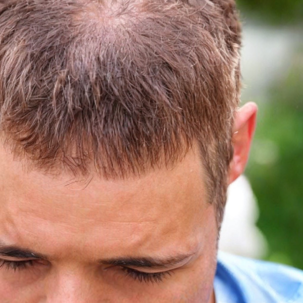 Can men have a female pattern of androgenetic alopecia hair loss?